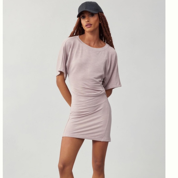 NWT Daily Practice by Anthropologie Side-Twist Tee Dress SMALL PETITE - Picture 1 of 5